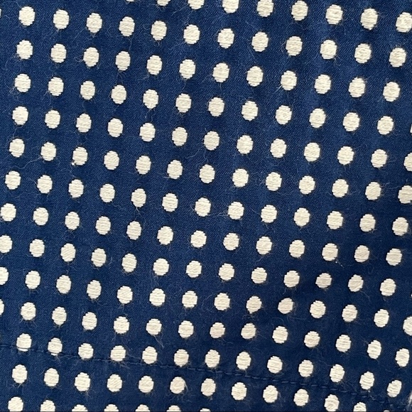 MERONA TARGET WOMEN'S Shorts 14 BLUE WITH WHITE POLKA DOTS COTTON - Picture 7 of 11